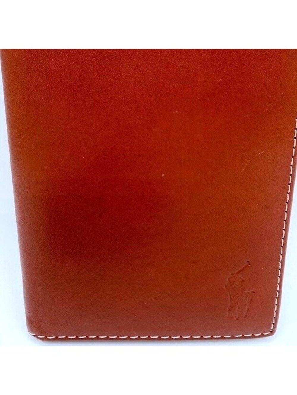 Polo Ralph Lauren Brown Leather Long Bifold Pocket Wallet
